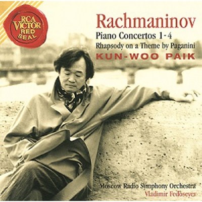 백건우 - 라흐마니노프  피아노 협주곡 1~4 & 파가니니 주제에 의한  광시곡 (3CD) (20주년 기념 재발매)