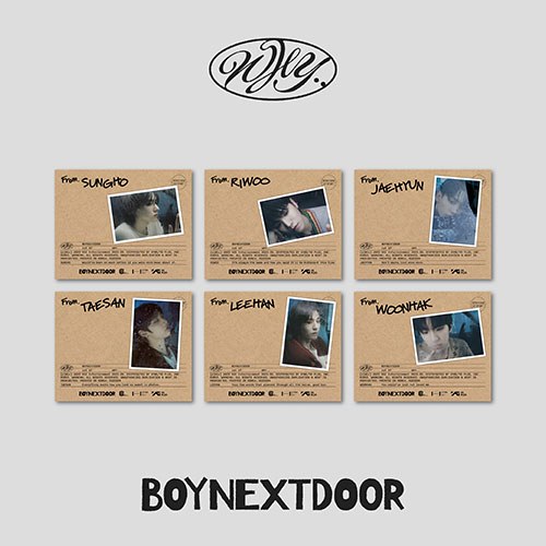 [세트/앨범6종] 보이넥스트도어 (BOYNEXTDOOR) - 1st EP [WHY..] (LETTER ver.)
