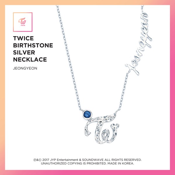 트와이스(TWICE) - JEWELRY COLLECTION LIMITED EDITION [BIRTHSTONE SILVER NECKLACE 9종 / 정연]