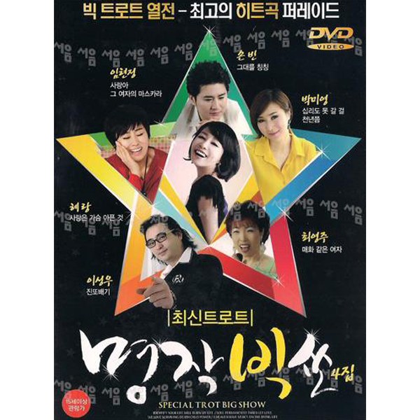 DVD 명작빅쇼 최신트로트 4집 최고의 히트곡 퍼레이드