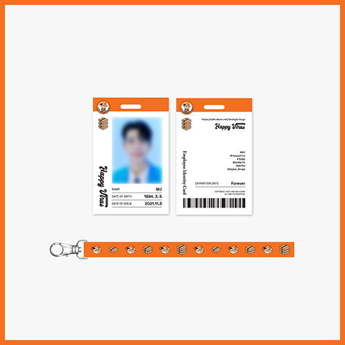 MJ - ID 카드 & 랜야드 세트 / Happy Virus OFFICIAL MD