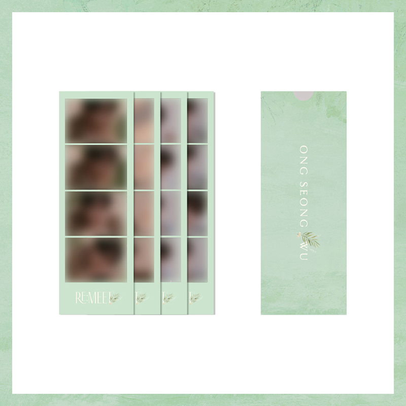 옹성우 (ONG SEONG WU) - 2022 FAN MEETING [RE:MEET] OFFICIAL MD / 4컷 포토 세트 (4 CUT PHOTO SET)