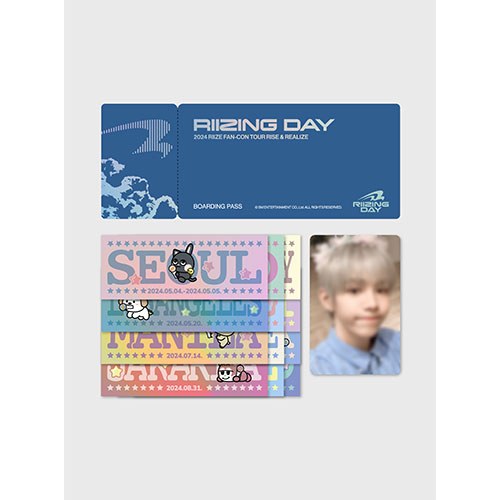 RIIZE - 2024 RIIZE FAN CON [RIIZING DAY FINALE] MD / BOARDING PASS SET(RANDOM)