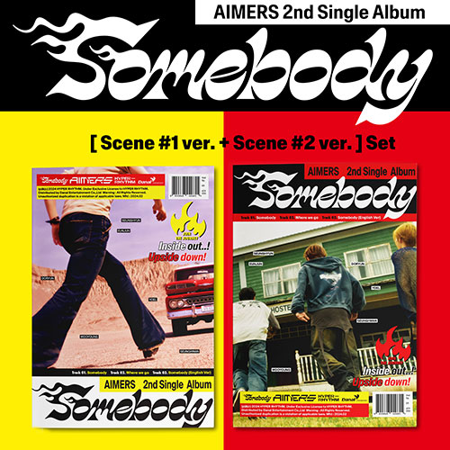[세트/앨범2종] 에이머스 (AIMERS) - 싱글2집 [Somebody]