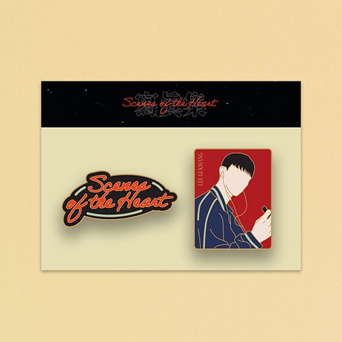 이기광 (LEE GIKWANG) - OFFICIAL PHOTO BOOK [Scenes of the Heart] MD / 금속 뱃지 세트 (METAL BADGE SET)