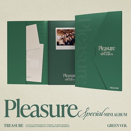 [예약특전] 트레저 (TREASURE) - SPECIAL MINI ALBUM [PLEASURE] [GREEN VER.]