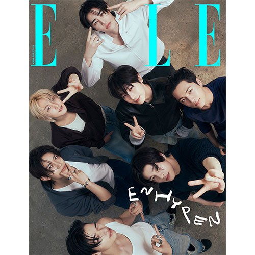 ELLE 엘르 B형 (여성월간) : 4월 [2025] 표지 : 엔하이픈 단체2
