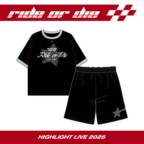 하이라이트 (HIGHLIGHT) - HIGHLIGHT LIVE 2025 [RIDE OR DIE] MD / 티셔츠 & 팬츠 세트 (T-SHIRT & PANTS SET)
