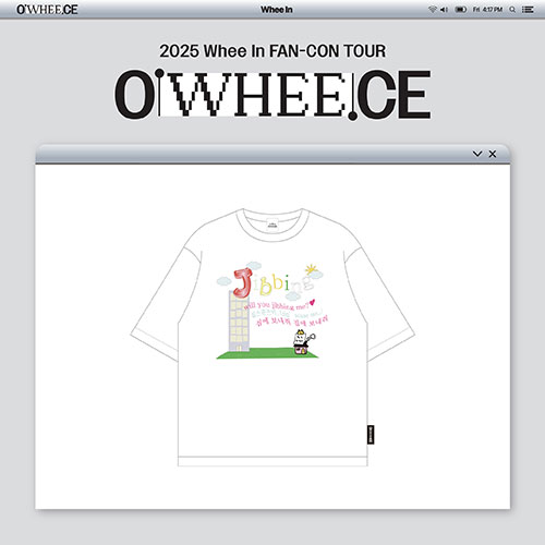 휘인 (Whee In) - 2025 Whee In FAN-CON TOUR [OWHEECE] MD / 반팔 티셔츠 (T-SHIRT)