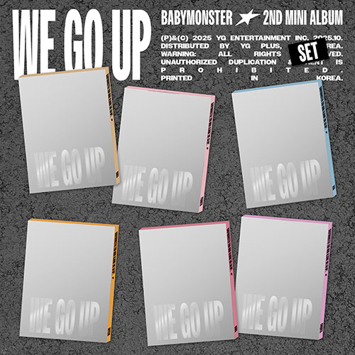 [세트/앨범6종] 베이비몬스터 (BABYMONSTER) - 2nd MINI ALBUM [WE GO UP] PATTERN Ver. SET