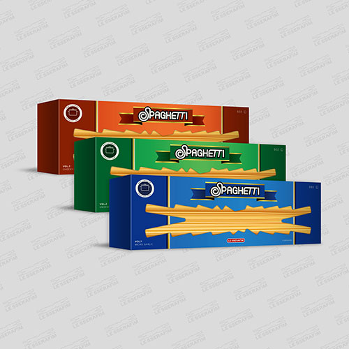 [애플특전][세트/앨범3종] 르세라핌 (LE SSERAFIM) - 1st Single Album 'SPAGHETTI'