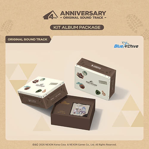 블루 아카이브 4주년 기념 OST (KIT) (BLUE ARCHIVE 4th ANNIVERSARY OST - KIT ALBUM PACKAGE)