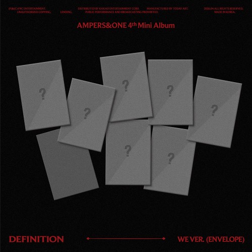 [애플특전][세트/앨범7종] 앰퍼샌드원 (AMPERS&ONE) - 미니 4집 [DEFINITION] WE Ver.(CD)