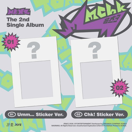 [세트/앨범2종] NEXZ (넥스지) - The 2nd Single Album [Mmchk] (Umm...Sticker ver. / Chk! Sticker ver)