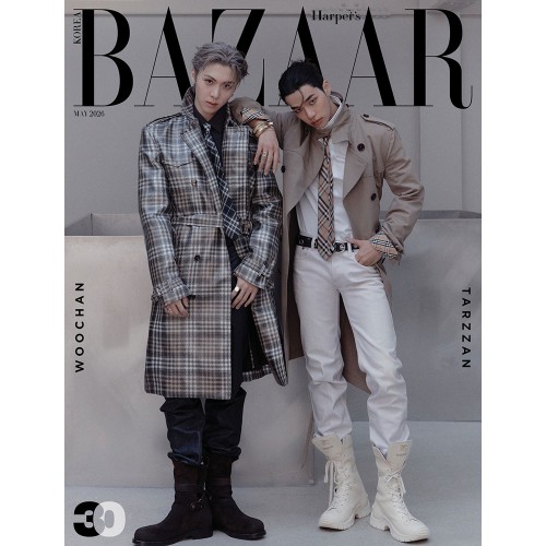 HARPER'S BAZAAR 바자 26년 5월호 표지: A형 올데이프로젝트 타잔 & 우찬