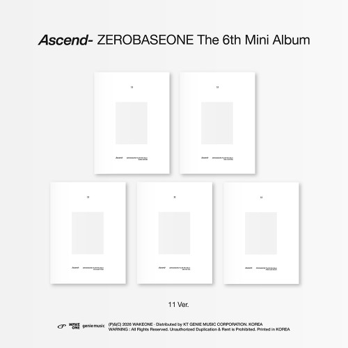 [애플특전][세트/앨범5종] ZEROBASEONE - The 6th Mini Album [Ascend-] 11 Ver.
