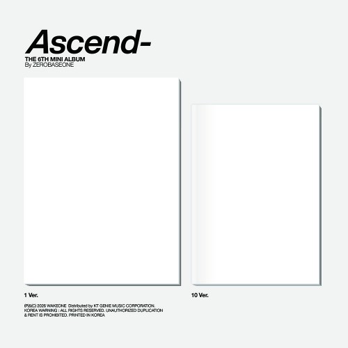 [애플특전] ZEROBASEONE - The 6th Mini Album [Ascend-] Photobook Ver. (1 Ver. & 10 Ver.)
