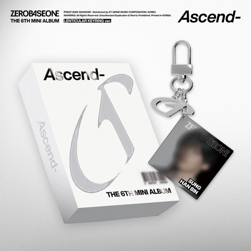 [세트/앨범5종] ZEROBASEONE - The 6th Mini Album [Ascend-] LENTICULAR KEYRING Ver.