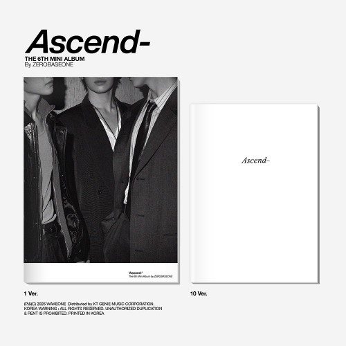 [세트/앨범2종] ZEROBASEONE - The 6th Mini Album [Ascend-] Photobook Ver. (1 Ver. & 10 Ver.)