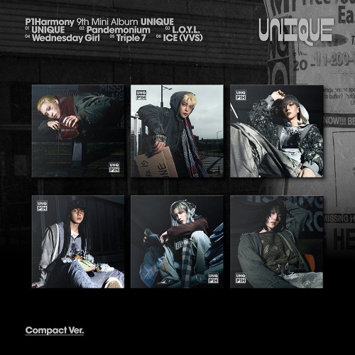 [종섭][6/4 영상통화] 피원하모니 (P1Harmony) - 미니9집 [UNIQUE] (Compact Ver.)