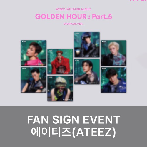 [7/3 대면 팬사인회] 에이티즈 (ATEEZ) - GOLDEN HOUR : Part.5 (DIGIPACK VER.)