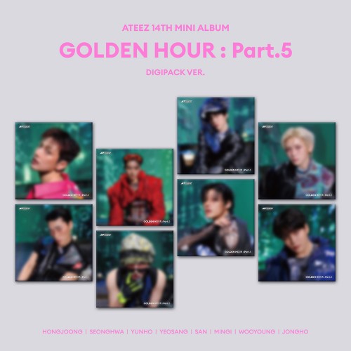 [애플특전][세트/앨범8종] 에이티즈 (ATEEZ) - GOLDEN HOUR : Part.5 (DIGIPACK VER.)