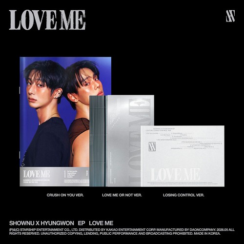 [세트/앨범3종] 셔누X형원 (몬스타엑스) - EP [LOVE ME]