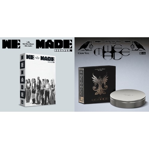 [럭키드로우][세트/앨범2종] i-dle (아이들) - 미니9집 [We made] (Mono Ver. + Crow Ver.)