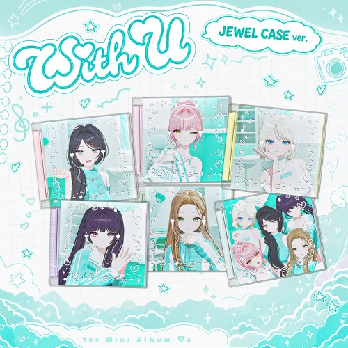 [세트/앨범6종] MW:MEU (뮤) - 미니 1집 With U (Jewel Case ver.)