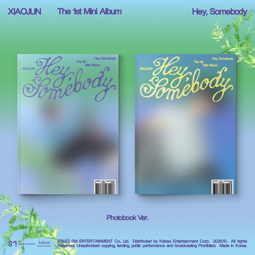 [세트/앨범2종] 샤오쥔 (XIAOJUN) - 미니 1집 [Hey, Somebody] (Photobook Ver.)